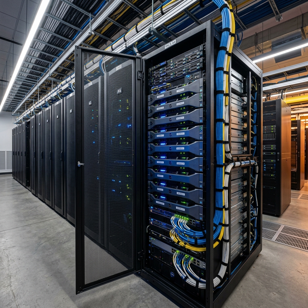 Enterprise Server Racks and Database Storage Clusters