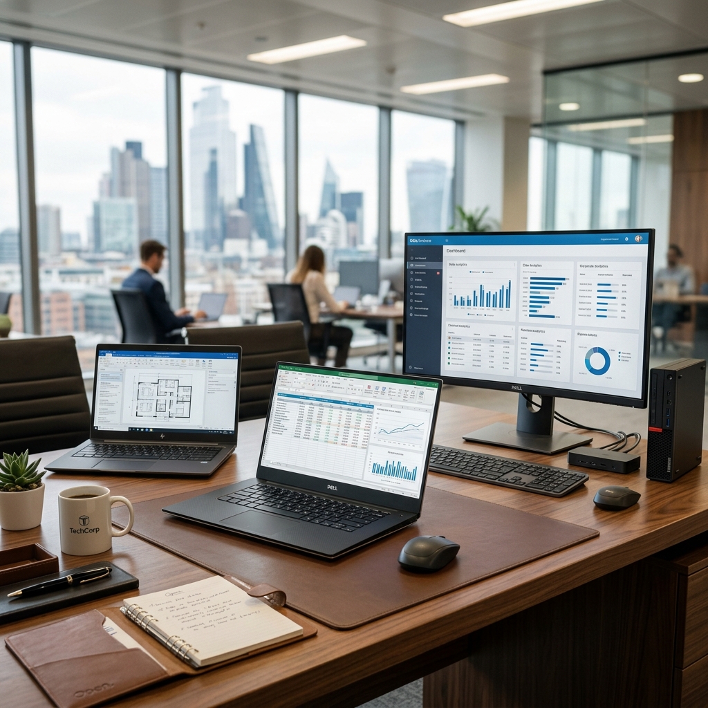 Corporate Laptops and Office Desktops Setup