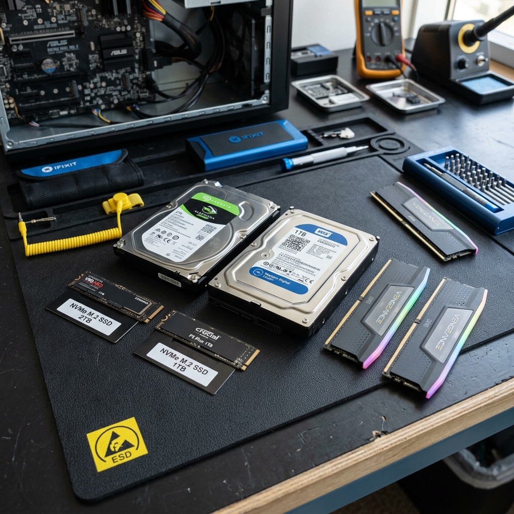 NVMe M.2 Solid State Drive SSD and RAM Upgrades